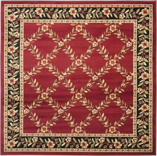 Miniatura 34 de SAFAVIEH Lyndhurst Collection - Alfombra de pasillo, 2 pies 3 pulgadas x 8 pies, color negro y marrón, diseño tradicional de enrejado floral,