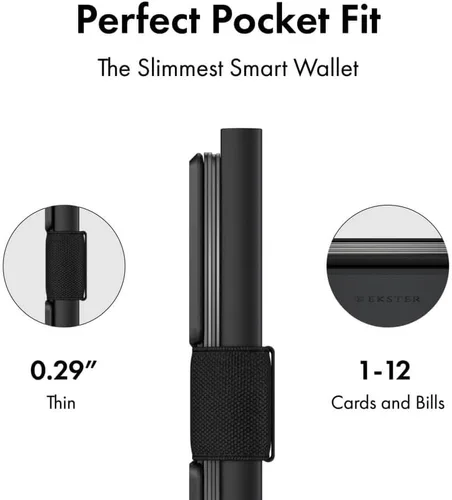 Miniatura 54 de Ekster Aluminum Cardholder Wallet for Men Metal Wallets with RFID Blocking Layer Slim & Minimalist Aluminum Wallet with Push Button for Quick