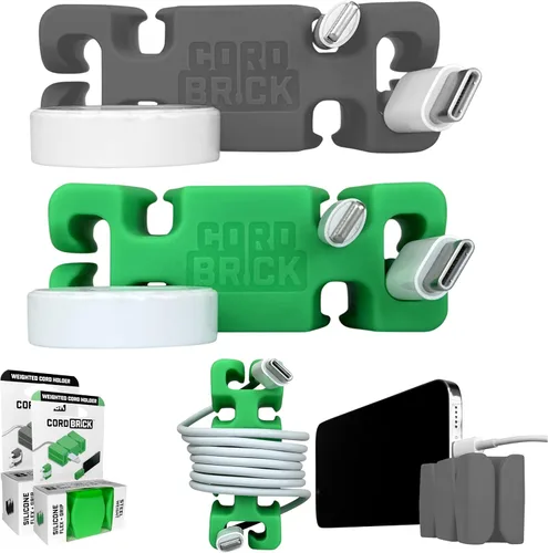 Miniatura 32 de CordBrick Rellenos para Calcetines para Adultos Gestión de Cables Soporte de Cable con Peso Envoltorio de Cable Soporte para Teléfono - Organizador