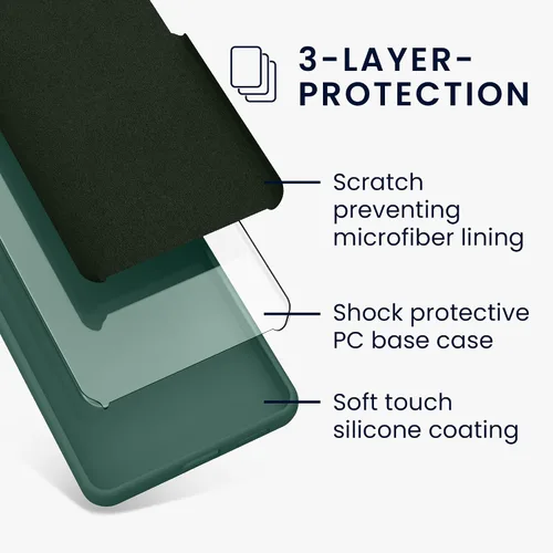 Miniatura 76 de kwmobile Funda Compatible con Google Pixel 6 Pro - Funda de teléfono de silicona TPU con acabado suave - Azul Arrecife