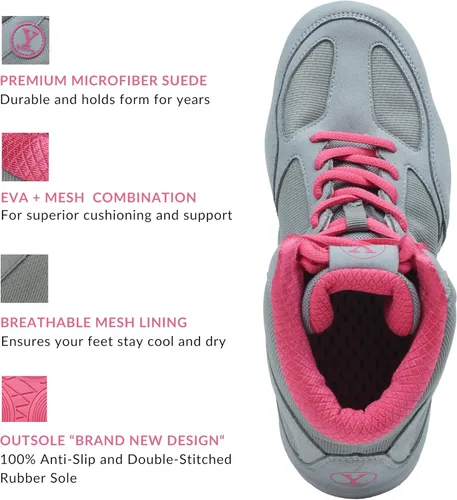 Miniatura 3 de Zapatos de lucha juvenil, 100% antideslizantes, zapatos de boxeo duraderos para niños, niños pequeños de 11 a niños grandes, 3 tamaños