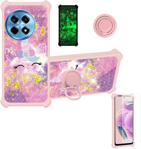 Miniatura 141 de jioeuinly JSF-DJS - Funda compatible con Nothing Phone 2a con protector de pantalla de vidrio templado, policarbonato duro + silicona suave, soporte