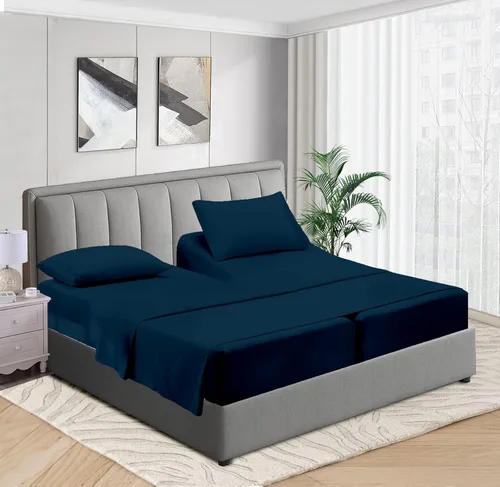 Miniatura 11 de Kotton Culture - Juego de sábanas de 4 piezas 100% algodón egipcio, 600 hilos, sábanas de hotel de lujo suaves y frescas con bolsillos profundos