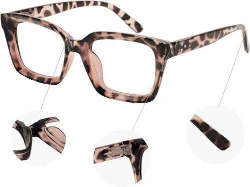 Miniatura 5 de MARE AZZURO Gafas de lectura para mujeres, lector elegante, lentes duraderos 0 1.0 1.25 1.5 1.75 2.0 2.25 2.5 2.75 3.0 3.5 4.0 5.0 6.0 (Demi, 200)
