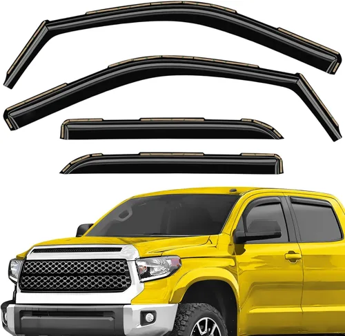 Miniatura 15 de Deflectores de ventana extra duraderos en el canal, protectores de lluvia aptos para Lexus GX 2010-2023, viseras solares, ventilación de viento