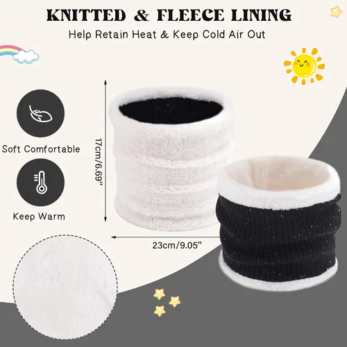 Miniatura 4 de Toddler Kids Winter Hats Gloves Scarfs Beanie Mittens Neck Warmer for 0 6 12 Months 1 2 3 4-8 Year Old Baby Girls Boys Gifts