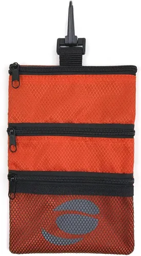 Miniatura 8 de Orlimar Bolsa de accesorios de golf desmontable, 3 bolsillos con cremallera para objetos de valor y accesorios de golf, se engancha a tu bolsa