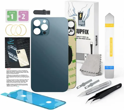Miniatura 24 de Reemplazo de cristal trasero para iPhone 15Pro Max con herramientas Repir Big Hole OEM Rear Cover Glass Pre-Installed Internal Parts Easier