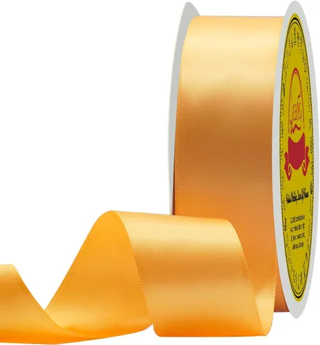 Miniatura 155 de Cinta de satén blanca antigua de doble cara de 1-1/2 pulgadas x 50 yardas, cinta de poliéster para envolver regalos, día de San Valentín, bodas