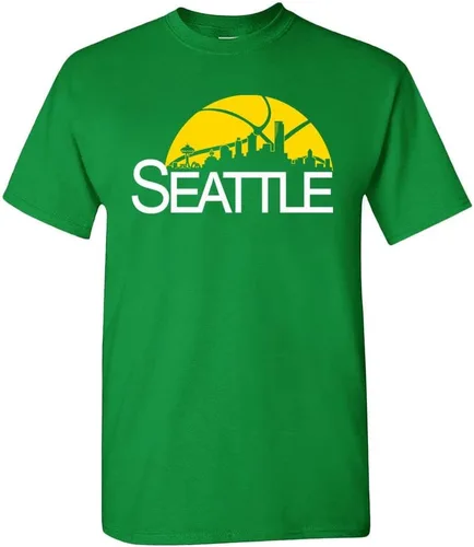 Miniatura 6 de Xtreme Apparrel Camiseta Team Cityscape Skyline para los fanáticos del baloncesto Boston - Camisa verde