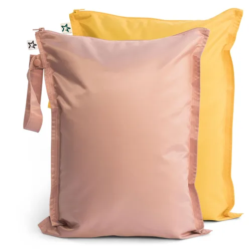 Miniatura 31 de Tiny Twinkle Bolsas Húmedas a Prueba de Desorden Paquete de 2 Bolsas Húmedas Reutilizables e Impermeables para Trajes de Baño Ropa de Bebé