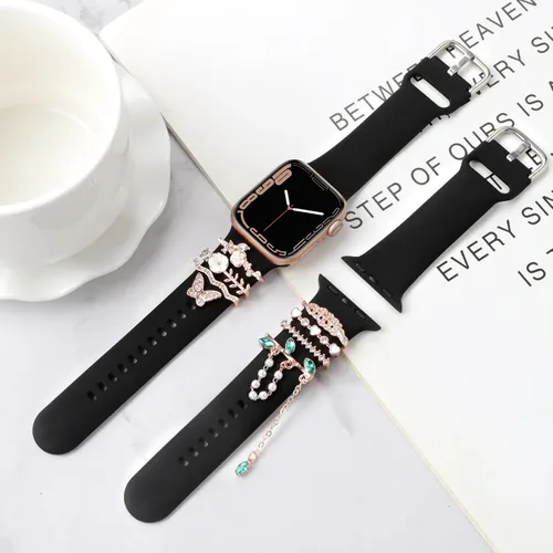 Miniatura 4 de Correas de reloj compatibles con Apple Watch Band de 1.614 in, 1.575 in, 1.496 in, 1.654 in, 1.732 in, 1.772 in, 1.929 in, para mujer, accesorios