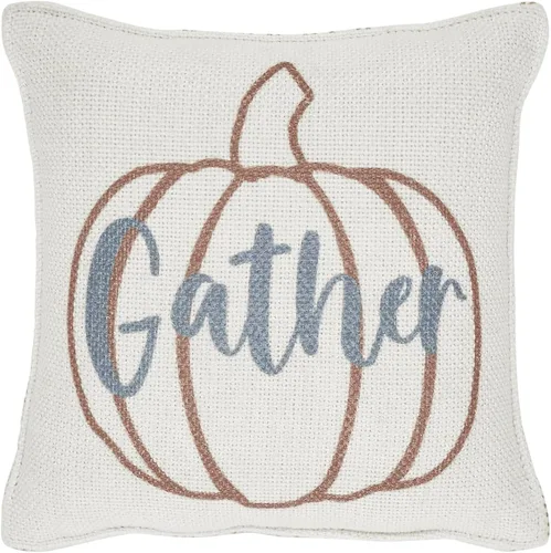 VHC Brands Almohada Bountifall Pumpkin Recoger 6x6