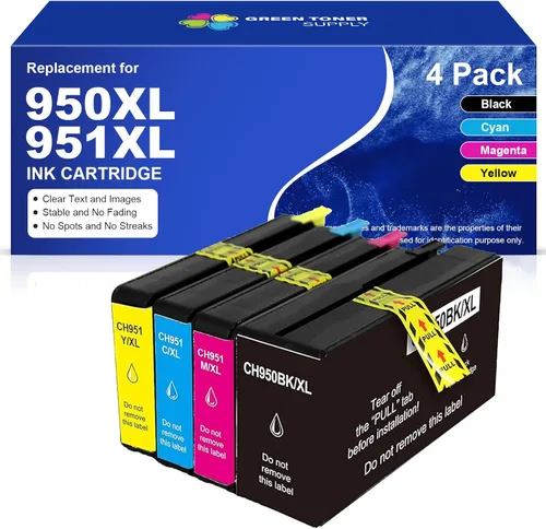 Miniatura 8 de Juego de 1 cartucho de tinta GTS compatible con HP 950 950XL HP950 950BK negro para HP Officejet Pro 251dw 276dw 8100 8600 8610 8620 8630 8640 8650