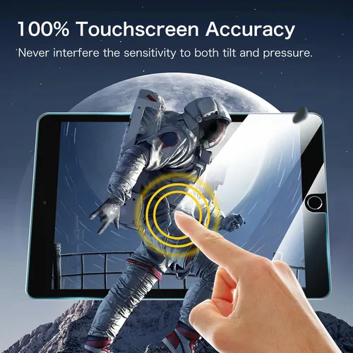 Miniatura 8 de Fintie Protector de pantalla de vidrio templado para iPad de 9ª / 8ª / 7ª generación (2021/2020 / 2019) de 10.2 pulgadas y iPad Air 3 de 10.5