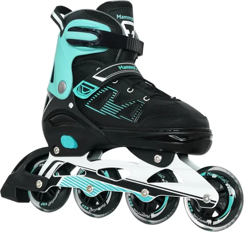 Miniatura 7 de MammyGol Patines en línea para adultos para hombres y mujeres, rodillos con cuchillas con rodamientos de acero al carbono, freno TPR, malla 3D