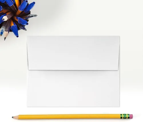 Miniatura 4 de LUXPaper Sobres de invitación A2 Despegar y prensar 4 3/8 pulgadas x 5 3/4 pulgadas Blanco Texto de 80 libras 50 unidades 80 libras.