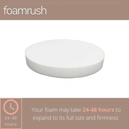 Miniatura 2 de FoamRush Espuma de tapicería de alta densidad de alta densidad de 3 x 16 x 16 pulgadas de diámetro, taburetes de barra, cojín de asiento, inserto