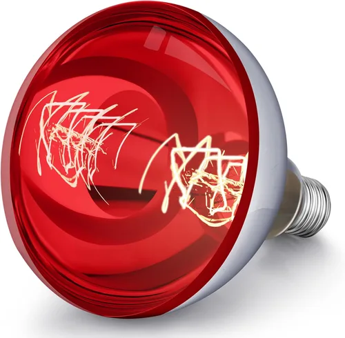 Miniatura 30 de VIHOSE Paquete de 4 lámparas de calor de 125 W, 120 V, R40, bombillas incandescentes de vidrio, bombillas de calefacción incandescentes para re