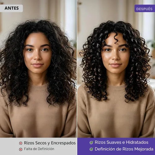 Miniatura 3 de Botanic Hearth Juego de champú y acondicionador para cabello rizado para cabello rizado Desenreda, define y mejora los rizos Con aceite