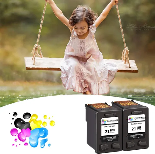 Miniatura 6 de Cartucho de tinta remanufacturado 21XL de repuesto para HP 21 XL C9351AN compatible con DeskJet F4180 F2210 D1560 D1530 D1420 D1520 3915 3930 PSC