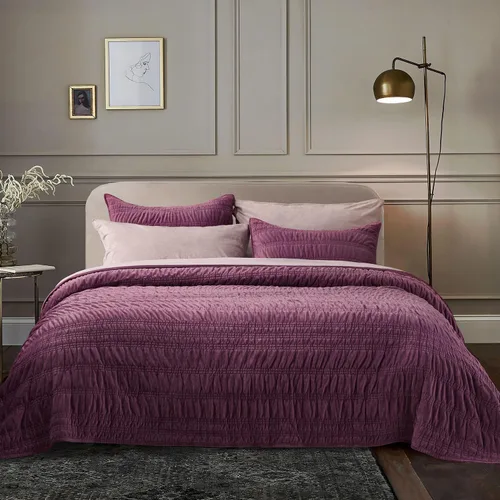 Miniatura 18 de EVERGRACE Edredón de Terciopelo Tamaño Queen, Juego de Ropa de Cama de Terciopelo de Lujo, Juegos de Edredón Ultra Suaves Fruncidos, Edredón Ligero