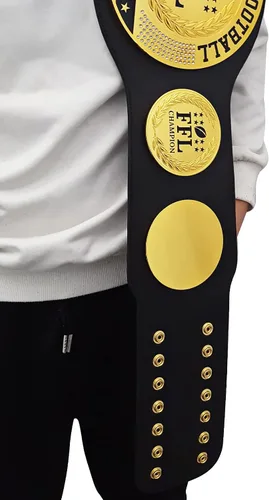 Miniatura 5 de Cinturón de fútbol de fantasía, Trofeo de fútbol de premio de cinturón de campeonato personalizable, Trofeo de la Liga de Campeones, Trofeo