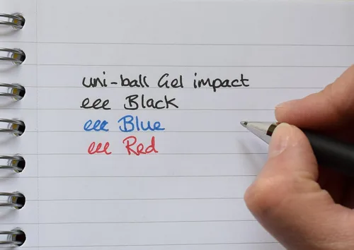 Miniatura 3 de Uniball Uni-Ball UM-153S Gel Impact - Bolígrafo de gel de 0.039 pulgadas, cuerpo elegante y ligero, tinta ultra suave, tinta azul, paquete de 1