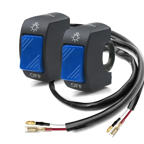 Miniatura 13 de 1 pieza de interruptor de manillar de motocicleta, botón de encendido y apagado, parte de ajuste para luz de motocicleta LED U5 U7 U2, interruptor