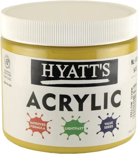 Miniatura 123 de Hyatt's Alizarine - Pintura acrílica carmesí Tubo de pintura acrílica de 2.5 fl oz de grado artístico Secado rápido y pintura no tóxica