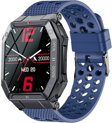 Miniatura 9 de Compatible con EIGIIS K55 Smartwatch Bandas, silicona de repuesto correa deportiva con hebilla de metal compatible con KOSPET TANK T1 PRO/EIGIIS K22