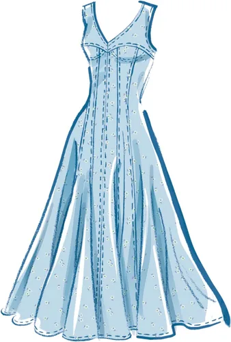 Miniatura 6 de McCall's M8405K5 - Kit de patrón de costura para vestido ajustado y acampanado, código de diseño M8405, tallas 8-10-12-14-16