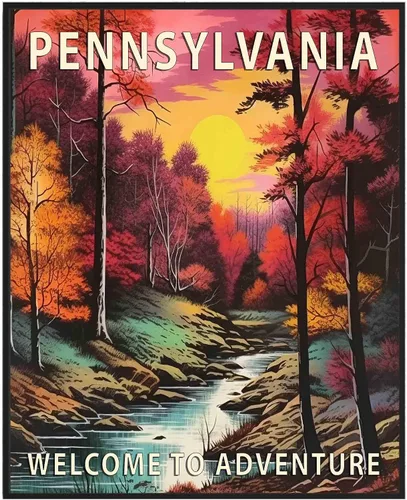 Miniatura 31 de Póster artístico de Alaska, decoración artística de paisaje retro de Estados Unidos, pintura de montaña y paisaje de aventura para dormitorio, sala