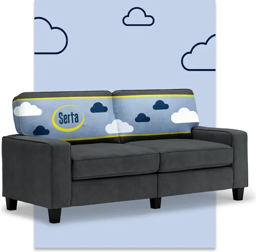 Miniatura 39 de Serta Palisades Sofás Tapizados para Sala, Sofá de Diseño Moderno, Tela, Beige