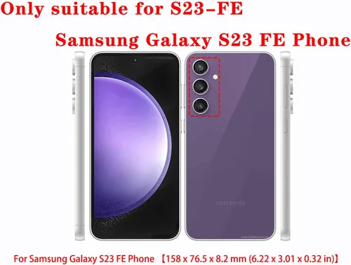 Miniatura 2 de ONOLA Funda para Samsung Galaxy S23 FE con protector de pantalla HD, resistente, a prueba de golpes y caídas, 3 capas, para Galaxy S23 FE de 6.4