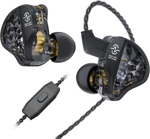 Miniatura 13 de KZ ZSN Pro - Auriculares para videojuegos, monitor intrauditivo de alta fidelidad, sonido estéreo, auriculares IEM, cancelación de ruido, Gris