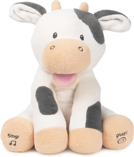 Miniatura 14 de GUND - Baby Flora, el conejo animado de peluche, juguete de animal de peluche que canta para edades de 0 años en adelante, crema, 12 pulgadas