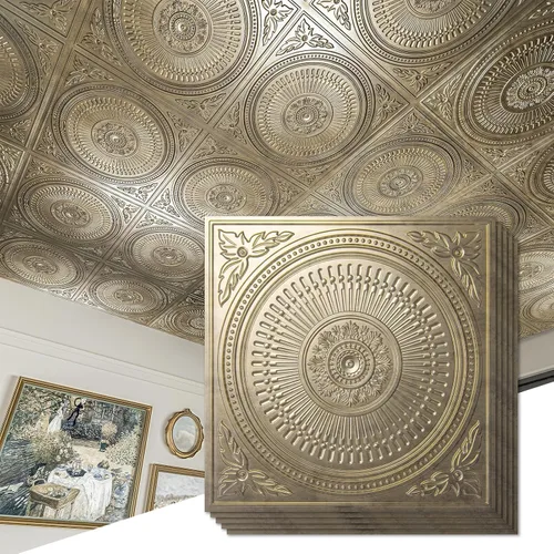 Miniatura 11 de Art3d Paquete de 12 azulejos de techo colgantes de 2 x 2 pies, paneles de techo de PVC decorativos de fácil instalación para interiores de cocina