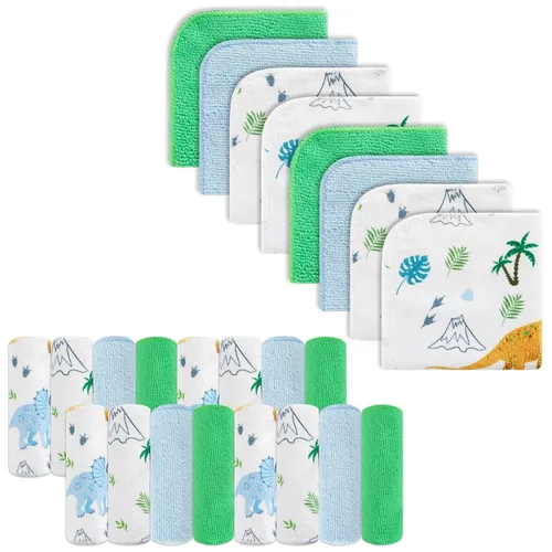 Miniatura 18 de softan Toallitas para bebé, paquete de 24 toallitas de baño para bebé extrasuaves y ultra absorbentes, toallitas faciales para bebé unisex