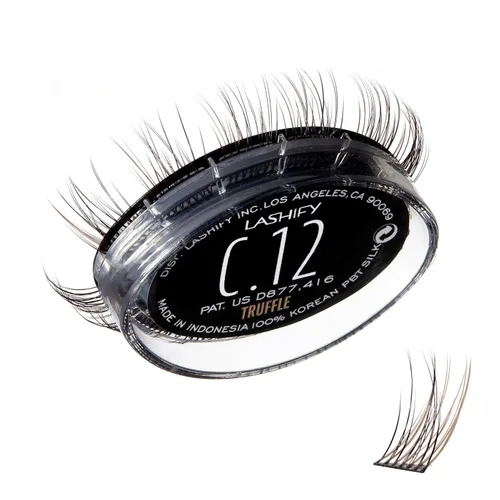 Miniatura 22 de Lashify Curl - Extensiones de pestañas Gossamer DIY de 0.394 pulgadas, color negro, pestañas postizas fáciles para un aspecto natural