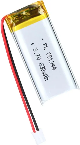 Miniatura 61 de 652030 Batería Lipo de 3.7V 350mAh 652030 Cargable Paquete de Batería de Polímero de Litio con Conector JST PH2.0mm para Dispositivo Electrónico