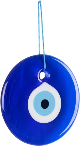 Miniatura 8 de BCS Decoración azul contra el mal de ojo de 5.2 pulgadas, adorno colgante de pared hecho a mano turco griego Nazar amuleto de buena suerte y amuleto