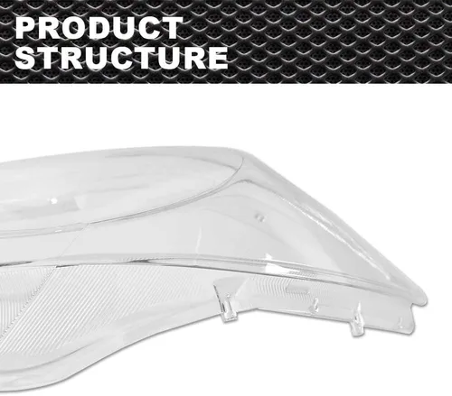 Miniatura 4 de CNNELL Cubierta de lente de faro delantero izquierdo+derecho (transparente) compatible con Toyota Tundra 2007-2013 /Compatible con Toyota Sequoia
