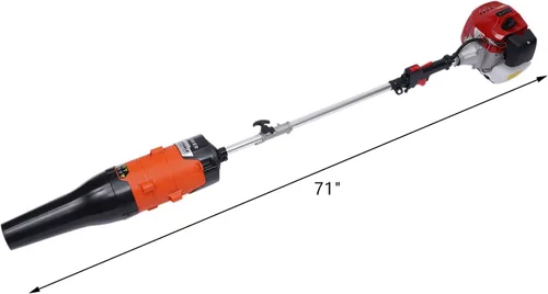 Miniatura 5 de Barredora de mano 2.3HP 52CC 2 tiempos barredora de gasolina barredora al aire libre escoba de barrido detrás de la barredora con un soplador