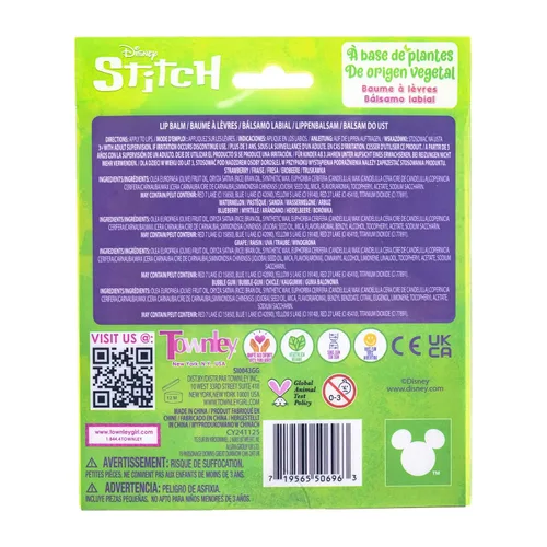 Miniatura 9 de Disney Stitch 5 piezas a base de plantas, set de bálsamo labial hidratante para maquillaje para niñas, niños y bebés, perfecto para fiestas, fiestas