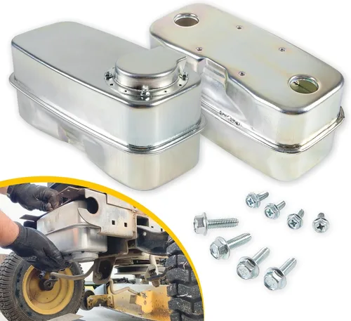 Miniatura 9 de 751-0616B 951-0616B Silenciador de escape de entrada doble 951-0616 751-0616 apto para MTD Cub Cadet LT-1018 LT-1022 LT-1024 RZT50 RZT54 RZT42 RZT55
