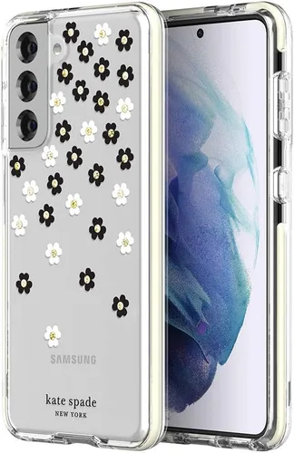 Miniatura 2 de Kate Spade - Carcasa rígida para Galaxy S21 y S21 5G, diseño de flores dispersas