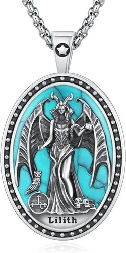 Miniatura 19 de Joyería Mágica para Mujeres y Hombres Nudo de Bruja Plata 925 Original Collar de Nudo de Bruja Tetragrammaton Hecate Collar Lilith Collar Pentagrama