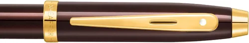 Miniatura 4 de Sheaffer Gift 100 9370 - Bolígrafo color café brillante con ribete PVD dorado Bolígrafo marrón café Set de regalo de bolígrafo premium