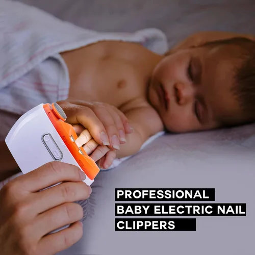 Miniatura 3 de Cortaúñas eléctrico, 3 en 1, recortador de uñas eléctrico y pulidor con luz LED y almacenamiento de clips, recargable por USB, lima de uñas